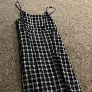 Abercrombie Kids Navy and White Plaid Dress